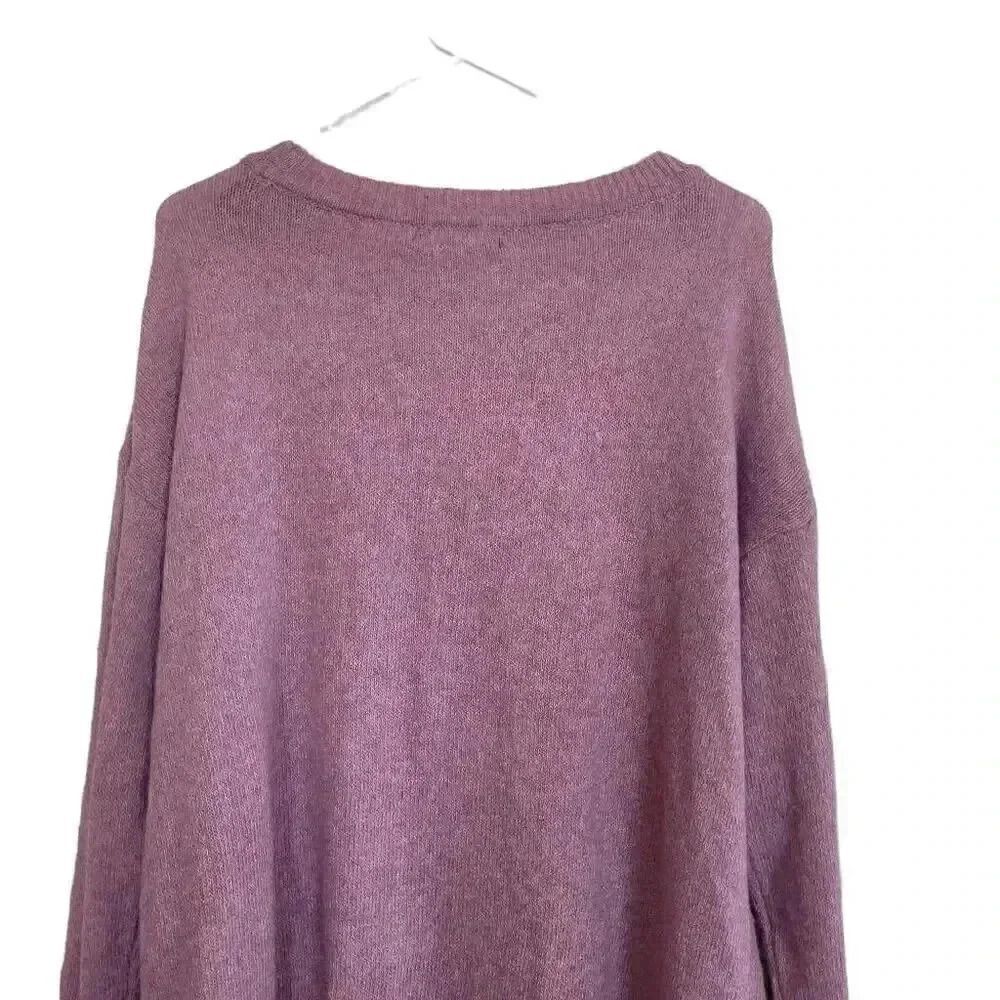 Ellen Tracy Women's Mulberry Heather Poly/Nylon/Spandex Crewneck Sweater NEW - Picture 12 of 12
